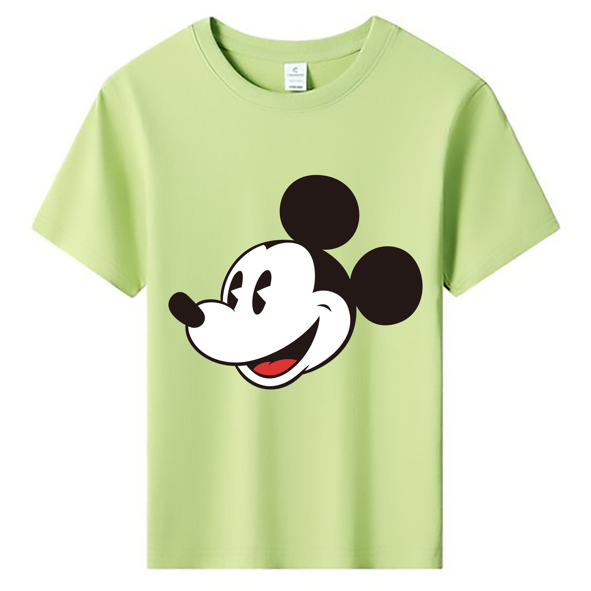 ミッキーマウス Mickey Mouse 綿100％キッズTシャツ（フロントプリント）
